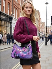 preiswerte Handtaschen und Tragetaschen-Damen-Schultertasche aus Kunstleder mit verstellbarem Riemen, Schmetterlingsmuster, in verschiedenen Farben erhältlich, vielseitige Tragemöglichkeiten für legere und formelle Anlässe.