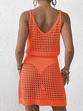 Χαμηλού Κόστους Φορέματα παραλίας-Γυναικεία Μαγιό Που καλύπτει Μαγιό-φόρεμα Μαγιό Με κοψίματα Διακοπές Ρούχα παραλίας Φλοράλ Λαιμόκοψη V Αμάνικο Μαγιό