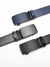 Недорогие Свадьба ACC-Мужской ремень из искусственной кожи с рисунком под карбон, регулируемый, в нескольких цветовых вариантах, идеально подходит для свадеб и в качестве подарка.