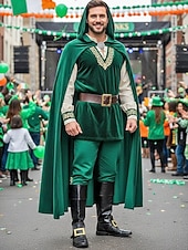  Cubrezapatos para hombre para el Día de San Patricio, polainas negras de piel sintética con hebilla dorada, cubrezapatos elásticos sin cordones, accesorios para disfraz de duende para festivales, desfiles y fiestas irlandesas.