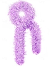 お買い得  アクセサリー-女性用マルディグラ羽毛ボア、複数の色、柔らかく軽量、カーニバルや仮面舞踏会に最適