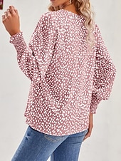 economico Serbatoio Grafico-Per donna Maglietta Stampato Floreale Casual Manica Lunga Scollo a V Top Regolari Quotidiano Uscire Weekend Nero Rosa Vino Blu marino Verde Primavera Autunno