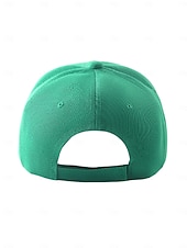  Grön herrkeps med shamrockmotiv för St. Patrick's Day – snygg, justerbar hatt för festliga tillfällen