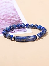 abordables Fête de la Saint-Patrick-Bracelet pour homme en pierre naturelle, perles multicolores avec détails raffinés, idéal pour la Saint-Patrick et au quotidien, élégant et unique.