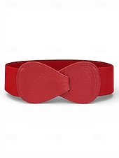 billiga Tillbehör-Elastiskt polyesterbälte för kvinnor, i flera färger, bekvämt och töjbart, perfekt för St. Patricks Day och vardagsbruk