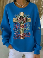 levne Humor a citáty mikiny-Dámské Pullover Mikiny Tisk Grafika Písmeno Na běžné nošení Dlouhý rukáv Tričkový Běžné topy Ležérní ulice Na den Vodní modrá Bílá Světlá růžová Rubínově červená Oranžová Podzim Zima