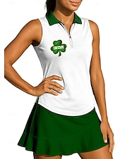  Αγ. Πατρίκιος Γυναικεία Γράμμα & Αριθμός Πράσινο του τριφυλλιού Αθλητικό πουκάμισο Φανέλα POLO Αμάνικο τοπ Πουκάμισο τένις Αμάνικο Φερμουάρ Λουλουδάτο UPF50