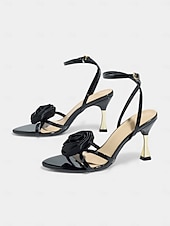 Χαμηλού Κόστους Καλεσμένος γάμου-Γυναικεία μαύρα σανδάλια με ροζ τακούνι - κομψά φλοράλ ψηλοτάκουνα με χρυσές λεπτομέρειες, κομψά παπούτσια για εκλεπτυσμένους γάμους στην πόλη