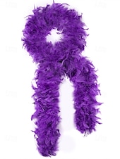 お買い得  アクセサリー-女性用マルディグラ羽毛ボア、複数の色、柔らかく軽量、カーニバルや仮面舞踏会に最適