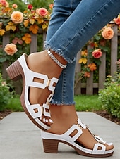 olcso Kényelmes szandálok-Női zöld blokk sarkú, hétköznapi szandál, tartást adó, párnázott talpbetéttel, stabil középsarkú kialakítással mindennapi viseletre, városi sétákra, utazásra és társasági eseményekre.