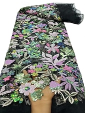  Tubino Colonna Lunghezza al pavimento Perline ricamate Abito Formale Abito da madre della sposa Abito da Sera Elegante Vintage Floreale Manica Lunga Scollo Illusione Matrimonio Formale Con Paillettes