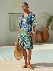 abordables Robes décontractées-robe mini en satin soyeux style jungle sauvage