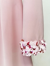 baratos Comprimento do chão-Vestido de Convidada de Casamento Sereia Trompete Cauda de Varredura Vestidos Formais Vestido de Festas Vestido da Mãe da Noiva Manga Longa Gola Alta Elegante Formal com Beading Lantejoulas