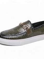 voordelige Mannenschoenen-Groene loafers voor heren, lichtgewicht instappers, modieuze casual mocassins voor dagelijks gebruik, feestjes en outfits voor St. Patrick's Day.