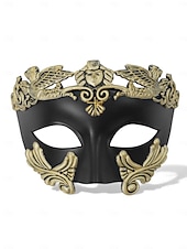 halpa Lisätarvikkeet-Naisten musta barokkinen venetsialaistyylinen naamiaismaski - kultakoristeinen karnevaalipukutarvike Venetsian festivaalille Mardi Grasille cosplaylle ja naamiaisjuhlille