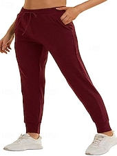 זול מכנסיים ישרים-בגדי ריקוד נשים מכנסי טרנינג מכנסיים מחודדים צ'ינו אופנתי סגנון רחוב יום יומי באורך מלא מותן בינונית אחיד שרוך כיס קומפורט נוח מיקרו-אלסטי יומי בָּחוּץ חופשה אפור כהה שחור לבן יין אביב סתיו חורף רגיל