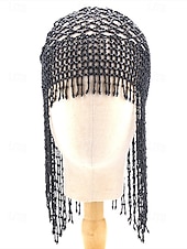 voordelige Accessoires-Dames Mardi Gras Beade Hoofddoek met Plastic Kralen Meerdere Kleuren Elegante Ontwerp Perfect voor Carnaval  Masker Bals