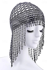 voordelige Accessoires-Dames Mardi Gras Beade Hoofddoek met Plastic Kralen Meerdere Kleuren Elegante Ontwerp Perfect voor Carnaval  Masker Bals