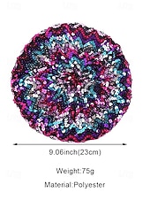 abordables Accesorios-Beret de lentejuelas de Mardi Gras para mujeres en múltiples colores material de poliéster perfecto para carnaval y bailes de máscaras