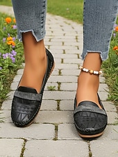 economico Slip-ons e mocassini da donna-Mocassini casual cammello da donna – Loafers slip-on in ecopelle con cinturino in strass perfetti per un abbigliamento quotidiano comodo passeggiate ufficio guida e outfit casual