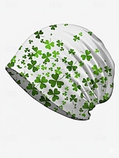 economico Accessori-berretto da donna per il giorno di San Patrizio, misto cotone e poliestere, vari modelli con trifogli e grafiche festive, perfetto per le feste e per l'uso quotidiano