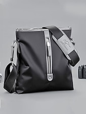 economico Borselli da uomo-borsa a tracolla impermeabile in tessuto Oxford da uomo – grande capacità, design multitasche, disponibile in blu e nero