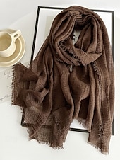 billige Tilbehør-Lett polyesterskjerf for kvinner, flere farger, mykt og tynt, perfekt for St. Patricks dag og hverdagsbruk