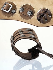 preiswerte Herrenhandschuhe-Männer Multi-Farben Kunstleder Armstulpen - mehrfarbiges Accessoire für Karneval Maskenball und Themenpartys