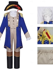  250e anniversaire des États-Unis Rococo Baroque Tenues Manches longues George Washington Epoque Coloniale Guerre d'indépendance américaine Déguisement Garçons Carnaval Jour de l'indépendance 4 juillet