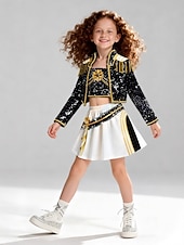 ieftine Costume pentru fete-Inspirat de idolul coreean Starul pop Ținute Film Modă Costum Cosplay Idol virtual for Fete Copii Halloween Carnaval Petrecere Școală