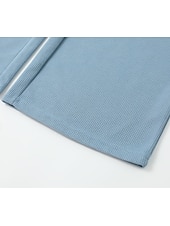abordables Jambe Droite-Homme Pantalon de survêtement droit Pantalon gaufré Cordon de serrage Treillis Respirant Longueur complète Occasionnel Quotidien Lisse Marron Sapin Noir Micro-Élastique