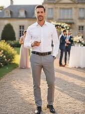 economico Matrimonio ACC-cintura da uomo in similpelle, fibbia automatica con finitura testurizzata, stile classico formale, colori nero e caffè, per matrimoni, abbigliamento da lavoro e abiti casual eleganti