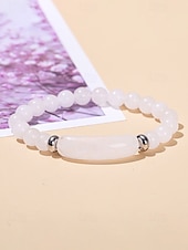 abordables Fête de la Saint-Patrick-Bracelet pour homme en pierre naturelle, perles multicolores avec détails raffinés, idéal pour la Saint-Patrick et au quotidien, élégant et unique.