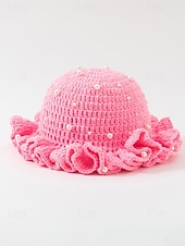 abordables Accesorios-Gorro de punto con trébol y perlas para mujer, varios colores, perfecto para el Día de San Patricio, Carnaval y uso diario.
