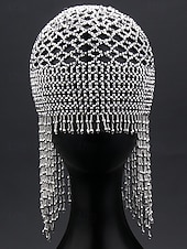 voordelige Accessoires-Dames Mardi Gras Beade Hoofddoek met Plastic Kralen Meerdere Kleuren Elegante Ontwerp Perfect voor Carnaval  Masker Bals