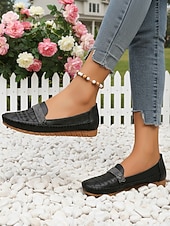 economico Slip-ons e mocassini da donna-Mocassini casual cammello da donna – Loafers slip-on in ecopelle con cinturino in strass perfetti per un abbigliamento quotidiano comodo passeggiate ufficio guida e outfit casual