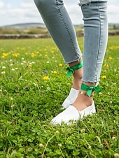 preiswerte St. Patrick&amp;#39;s Day-Grüne Damen-Slipper aus Canvas zum Hineinschlüpfen für den St. Patrick's Day – bequeme, lässige und vielseitige Sneaker für Paraden, Festivals und den Alltag