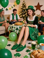  Grønne loafers med kvast til dame – klassiske og trendy St. Patricks dag-sko til parader, festivaler, fester og hverdagsbruk
