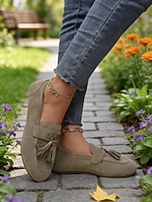  Grønne loafers med kvast til dame – klassiske og trendy St. Patricks dag-sko til parader, festivaler, fester og hverdagsbruk