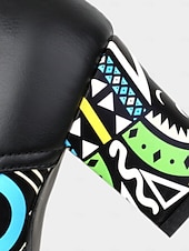 billiga Kvinno skor-Kvinnors Mardi Gras Gröna Snörning Knasiga Mönstrade Klackar Oxford – Färgglad Karneval Stil Perfekt för Festivalfirande Rolig  Vibrant Look