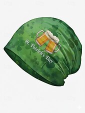 economico Accessori-berretto da donna per il giorno di San Patrizio, misto cotone e poliestere, vari modelli con trifogli e grafiche festive, perfetto per le feste e per l'uso quotidiano