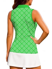  St. Patrick Women's Plants Floral Clover Workout Tank Top Tops Shirt Sport Shirt Sleeveless Sporty UPF50+ UV Resistant Trainer Dancing Breathable Pilates Cheerleader Costumes Volleyball Fold-over