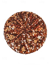 abordables Accesorios-Beret de lentejuelas de Mardi Gras para mujeres en múltiples colores material de poliéster perfecto para carnaval y bailes de máscaras