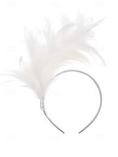 billiga Tillbehör-Kvinnors Mardi Gras fjäderöronband i flera färger livliga och roliga perfekta för karneval och maskeradtorer