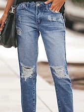 olcso Egyenes Szárú Nadrág-Női Nadrág Kényelmes leggings Egyenes Utcai sikk Alkalmi Teljes hossz Természetes Sima Zseb Izmos kellemes Vakáció Alkalmi Világos égszínkék Tengerészkék Fekete Ősz Normál