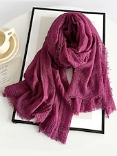 billige Tilbehør-Lett polyesterskjerf for kvinner, flere farger, mykt og tynt, perfekt for St. Patricks dag og hverdagsbruk