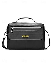 economico Borselli da uomo-borsa a tracolla da uomo in similpelle, multitasche, grande capacità, elegante tracolla, disponibile in più colori