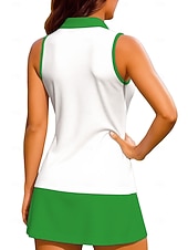  San Patrizio Per donna Piante Floreale Trifoglio Canotta da allenamento Maglietta Maglietta sportiva Polo da golf Senza Maniche Sportivo UPF50+ Resistente ai Raggi UV Allenamento Danza Pilates