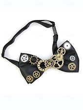 Недорогие Аксессуары-Мужской галстук-бабочка в стиле стимпанк - многоцветный регулируемый полиэстеровый галстук-бабочка для карнавала косплея и тематических вечеринок