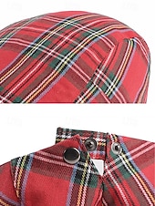 ieftine Accesorii-Șapcă plată în carouri pentru bărbați, cu tematică de Ziua Sfântului Patrick, țesătură din amestec de bumbac și poliester, opțiuni multiple de culoare, pălărie de vânzător de ziare casual și vintage pentru parade, petreceri, festivaluri și sărbători